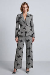 2 Piece Black and White Single Breasted Prom Suits