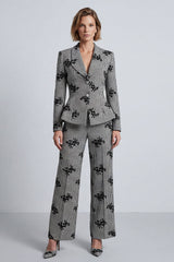 2 Piece Black and White Single Breasted Prom Suits