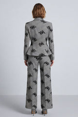 2 Piece Black and White Single Breasted Prom Suits