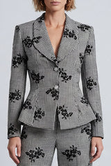 2 Piece Black and White Single Breasted Prom Suits