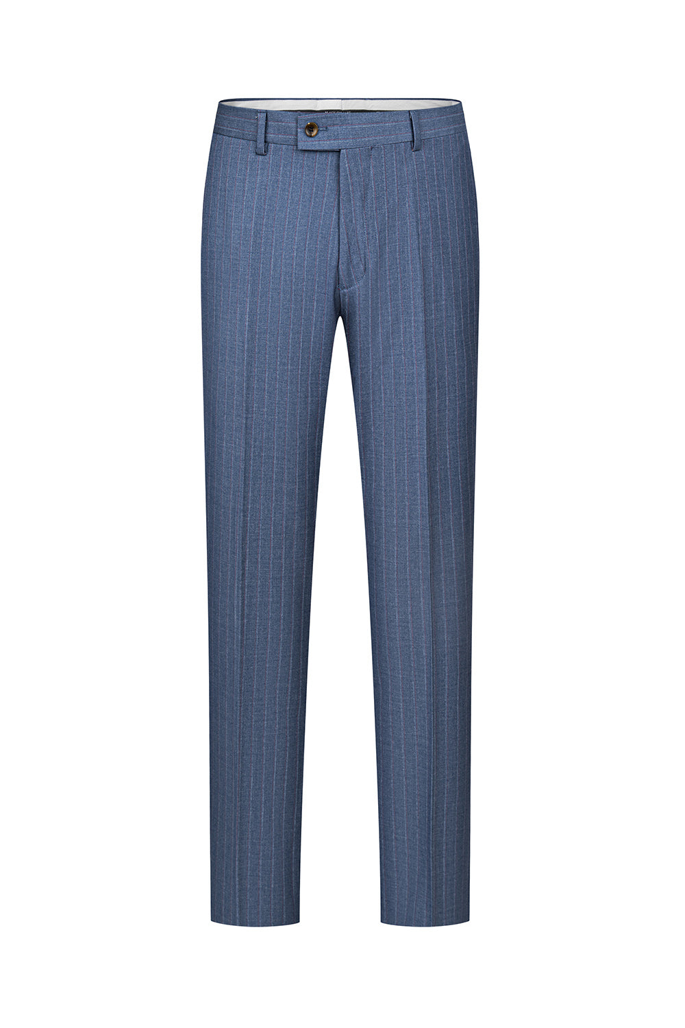3 Piece Blue One Button Peak Lapel Men's Prom Suits