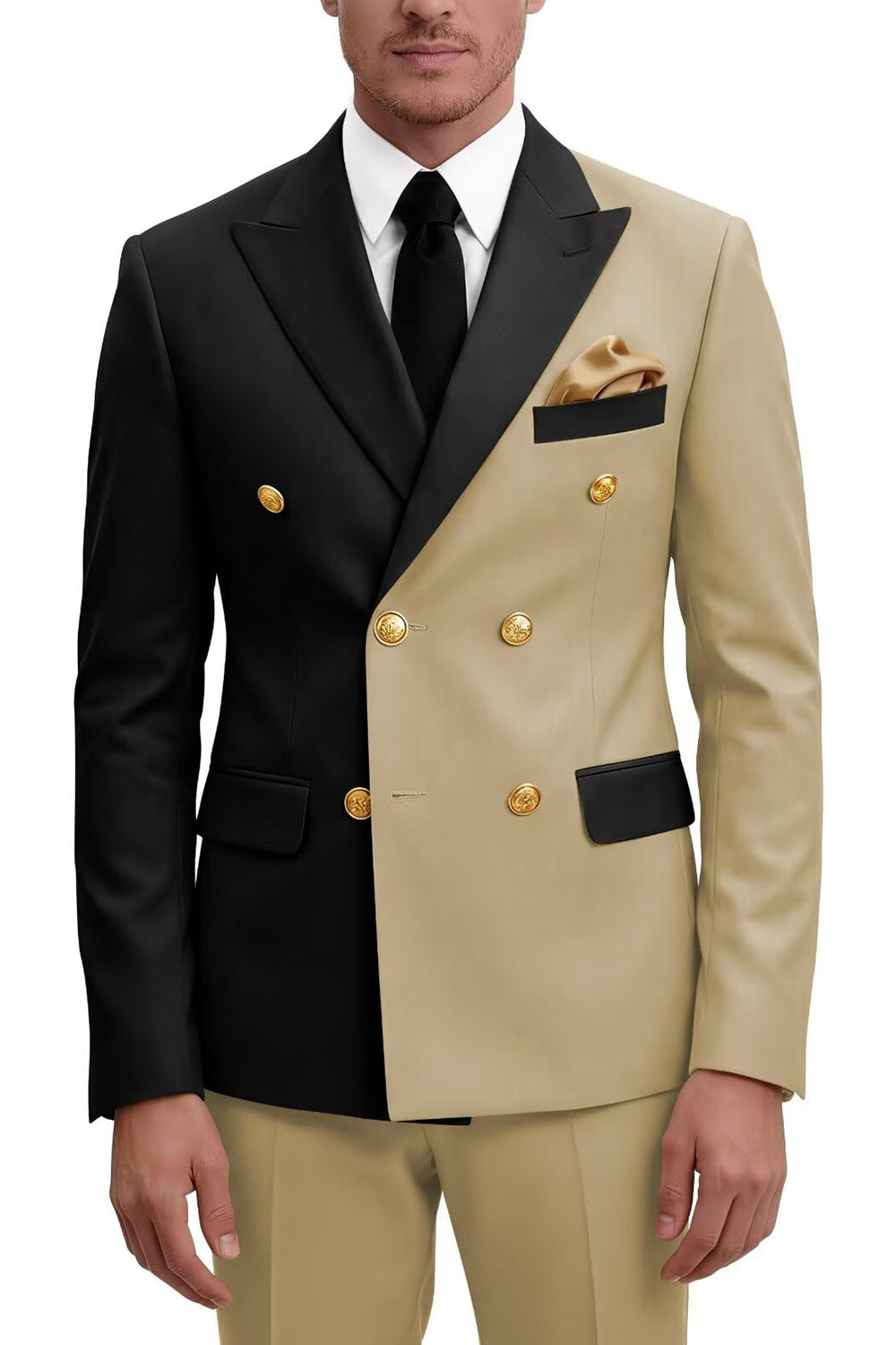 2 Piece Peak Lapel Double Breasted Purple Men's Prom Suits