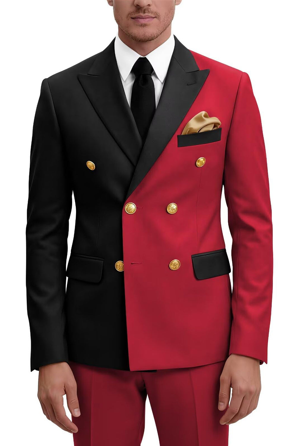 2 Piece Peak Lapel Double Breasted Purple Men's Prom Suits