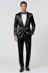 2 Piece Champagne Shawl Lapel One Button Men's Prom Suits