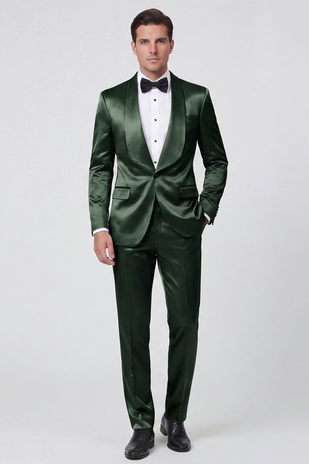 2 Piece Champagne Shawl Lapel One Button Men's Prom Suits