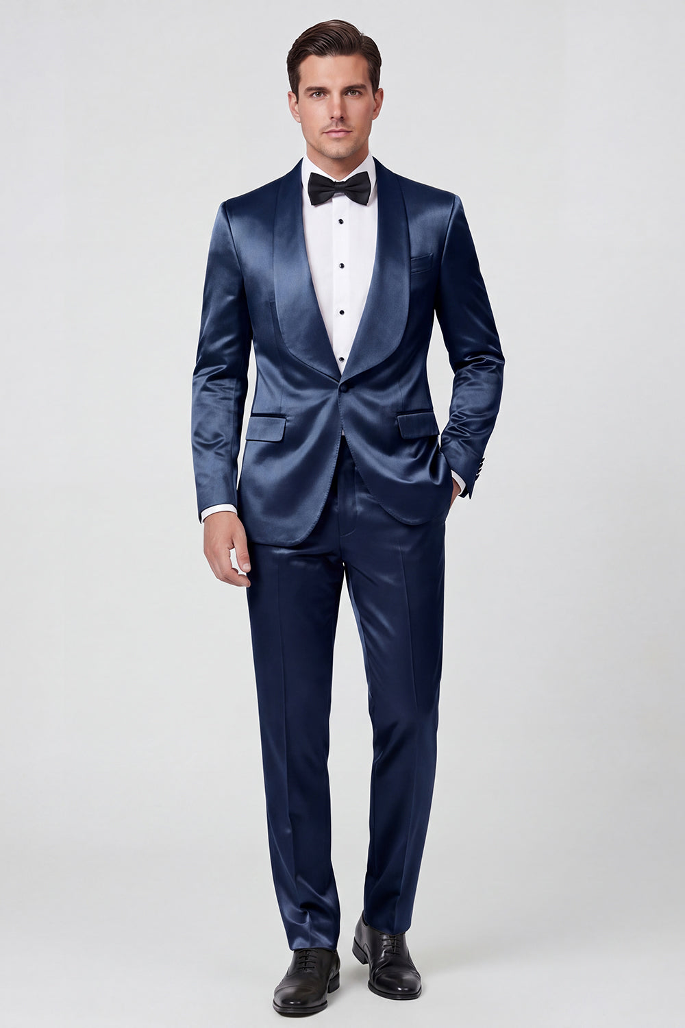 2 Piece Champagne Shawl Lapel One Button Men's Prom Suits