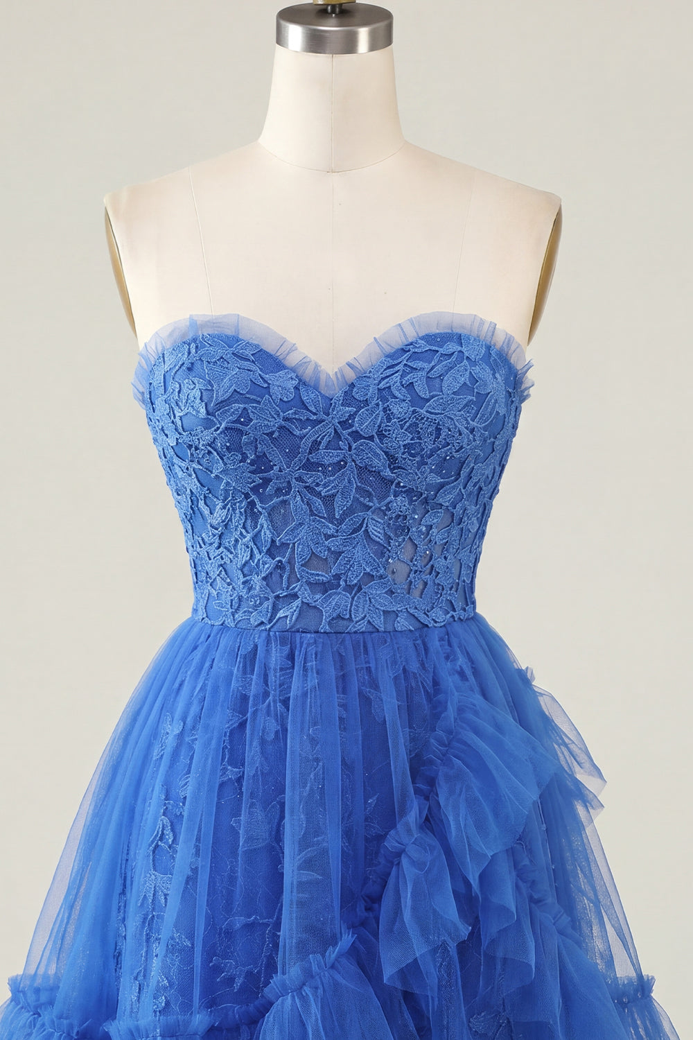 A-Line Pink Sweetheart Floral Homecoming Dress with Ruffles
