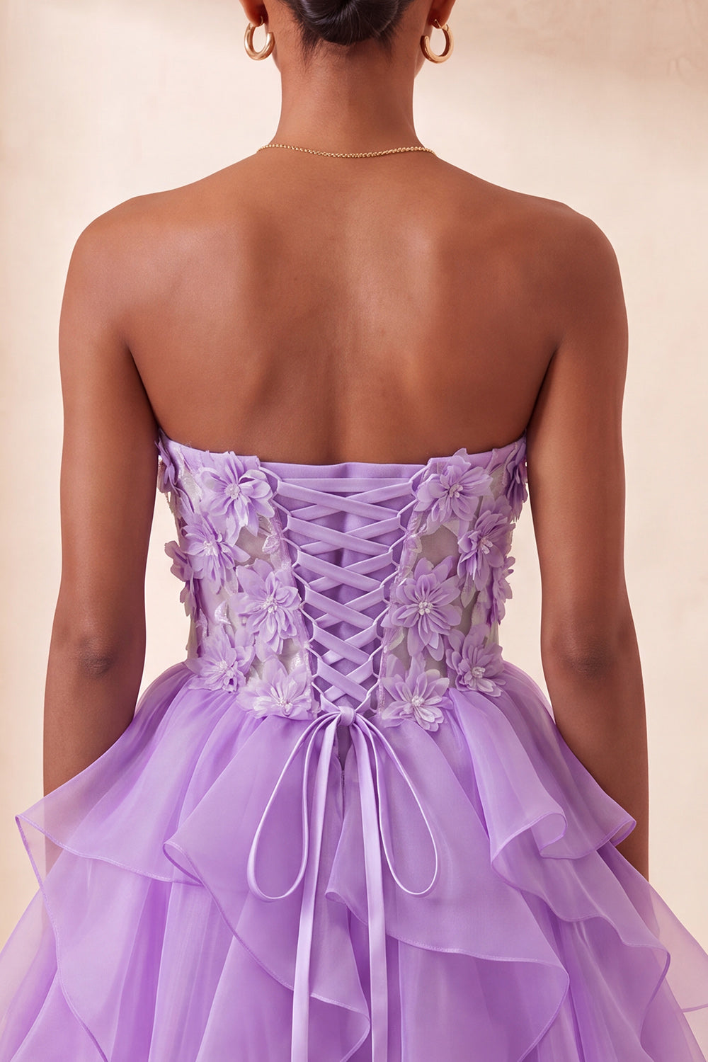 A-Line Sky Blue Sweetheart Sheer Corset Ruffled Lace Up Back Homecoming Dress