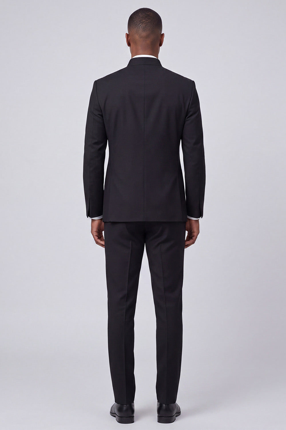 2 Piece Black Single Breasted Men's Prom Suits with Embroidery