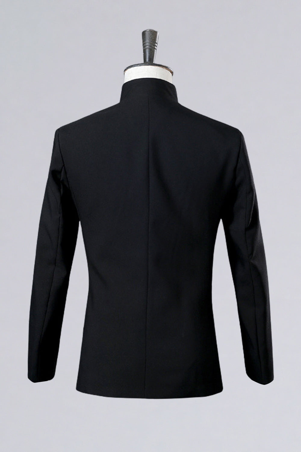 2 Piece Black Single Breasted Men's Prom Suits with Embroidery