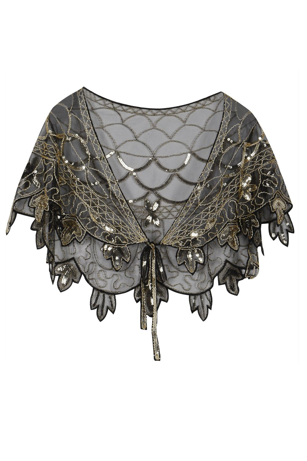 1920s Sequin Women Cape