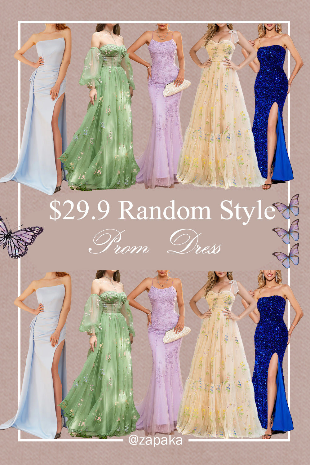 $29.9 Flash Sale-Random Prom DressUS WAREHOUSE